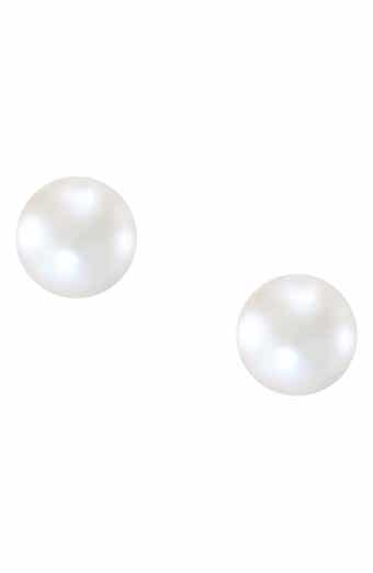 Frankie & Zoe Reversible Cultured Pearl & Ball Stud Earrings