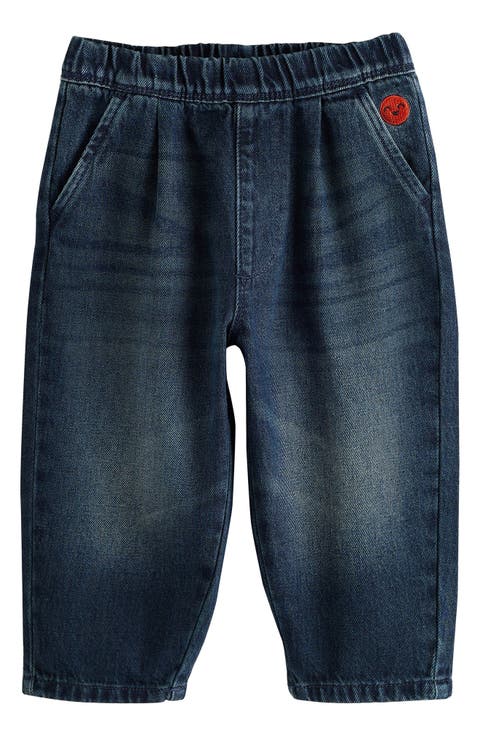 Kids' Pleat Front Barrel Leg Jeans
