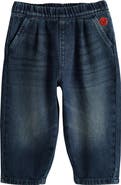 NEXT Kids' Pleat Front Barrel Leg Jeans