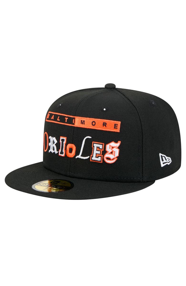 New Era Men's New Era Black Baltimore Orioles Ransom 59FIFTY Fitted Hat, Main, color, Black