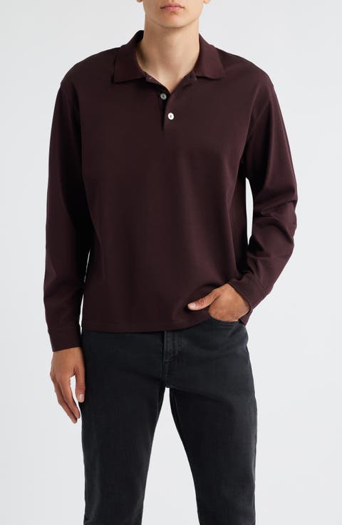 Long Sleeve Piqué Polo