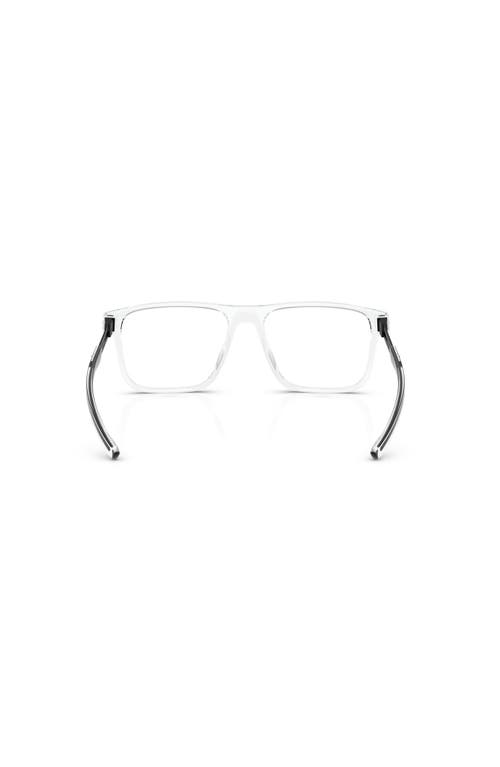 Scuderia Ferrari 55mm Rectangle Optical Glasses In Metallic