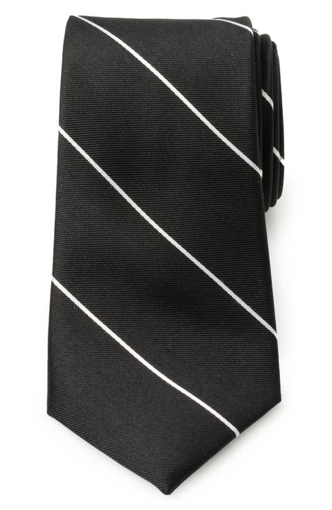 Black Stripe Silk Tie