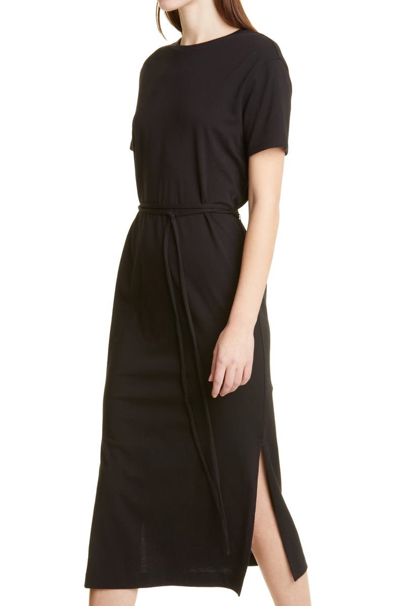 Vince Belted Pima Cotton Midi Dress, Alternate, color, 