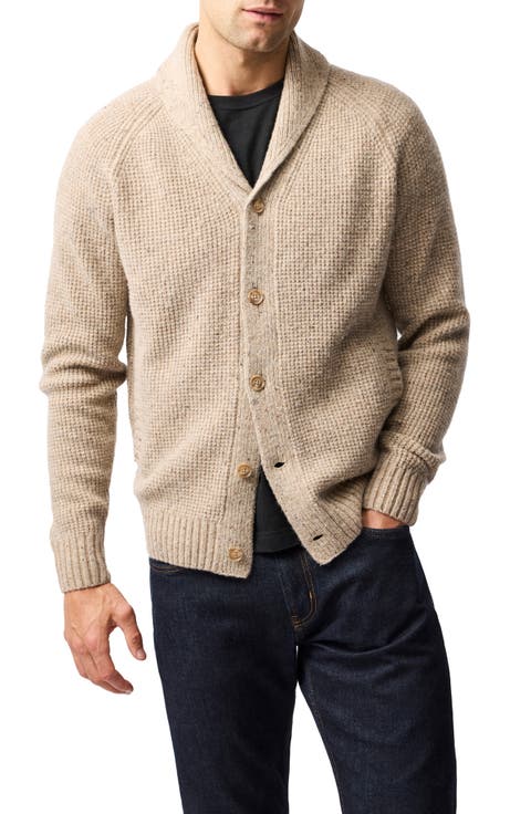 Williamson Merino Wool Blend Shawl Collar Cardigan