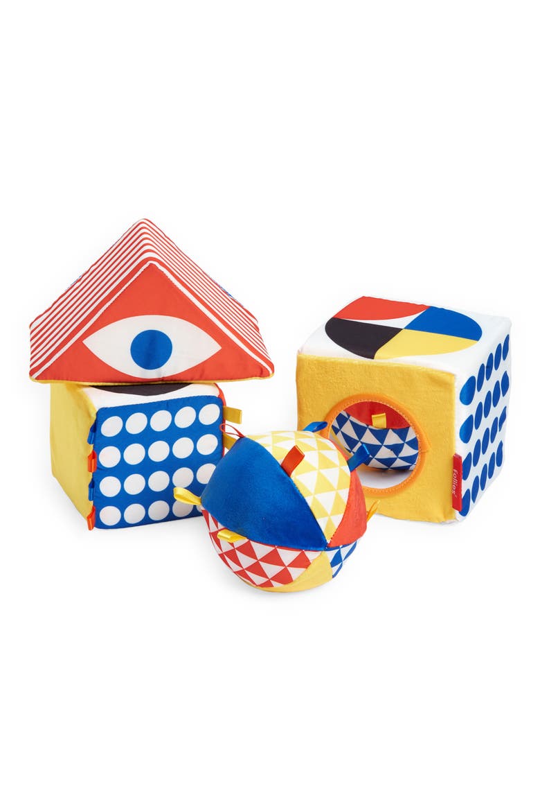 The Baby Bauhaus Soft Blocks Set, Main, color, MULTICOLOR