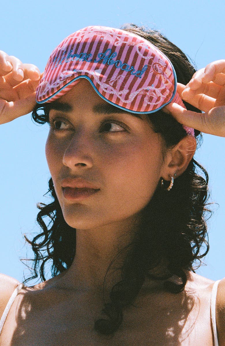 slip Welcome Aboard Contour Sleep Mask, Alternate, color, Welcome Aboard