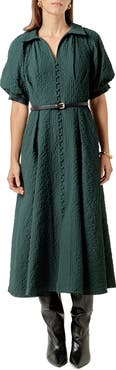 English Factory Button Front Maxi Dress