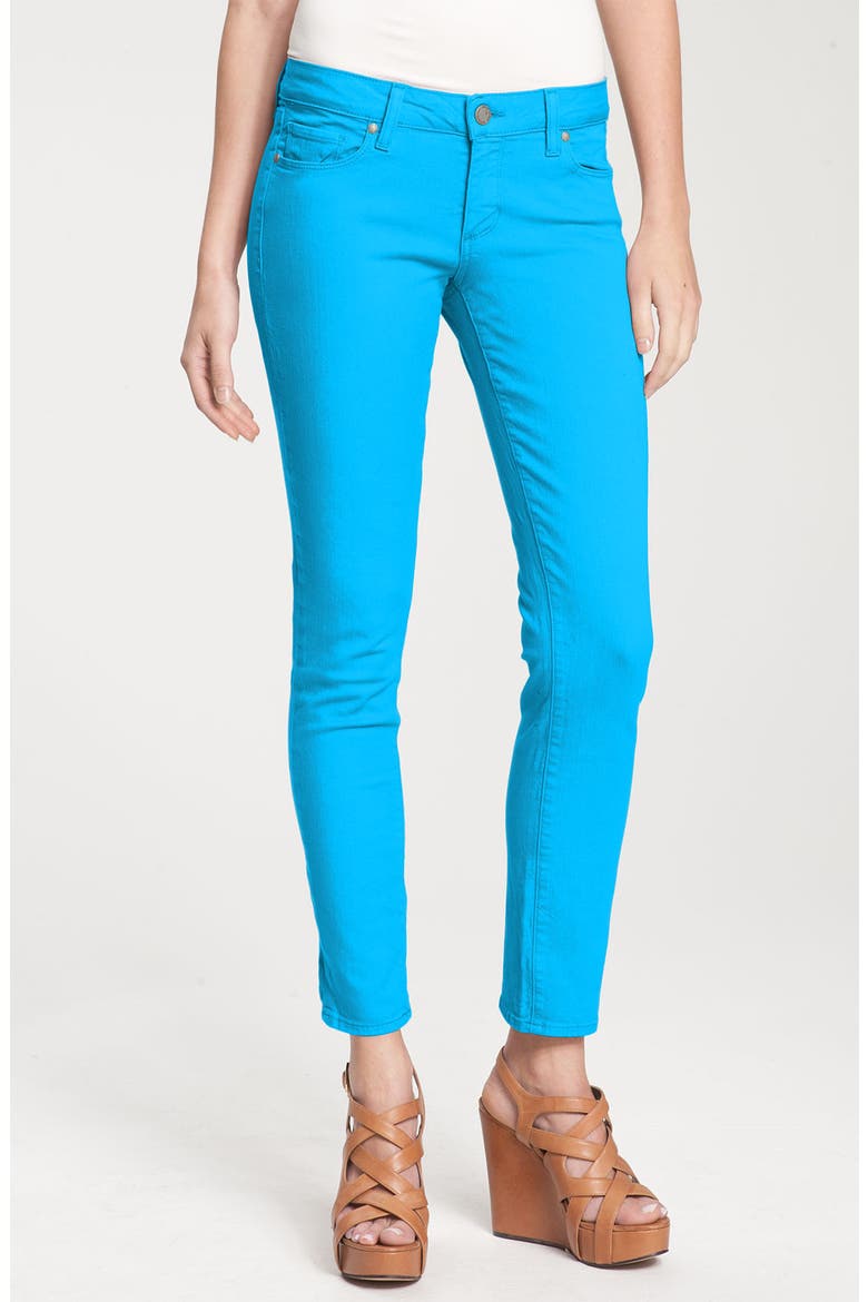 Denim 'Skyline' Skinny Stretch Ankle Jeans, Main, color, BLUE RAZZBERRY