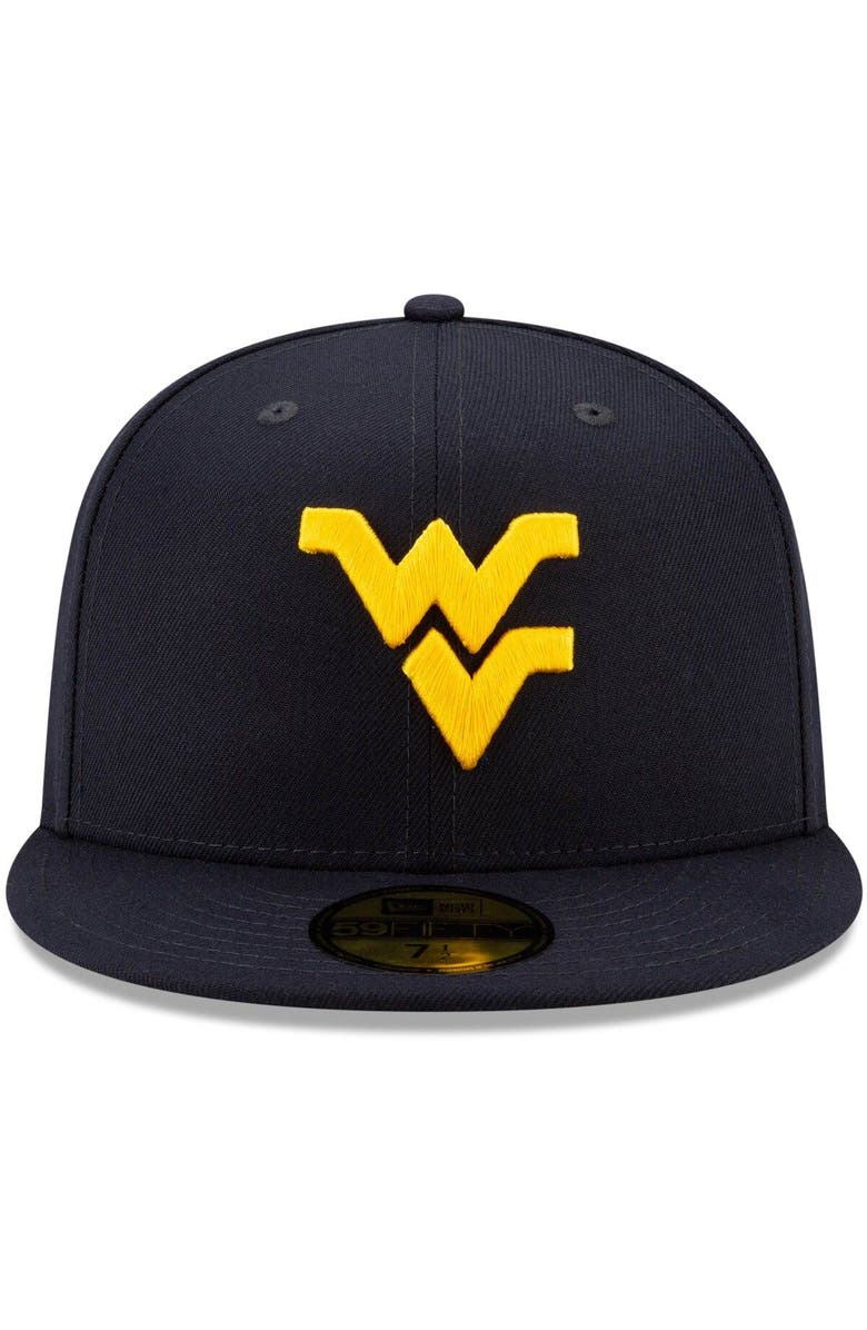 New Era Men's New Era Navy West Virginia Mountaineers Basic 59FIFTY Team Fitted Hat, Alternate, color, 