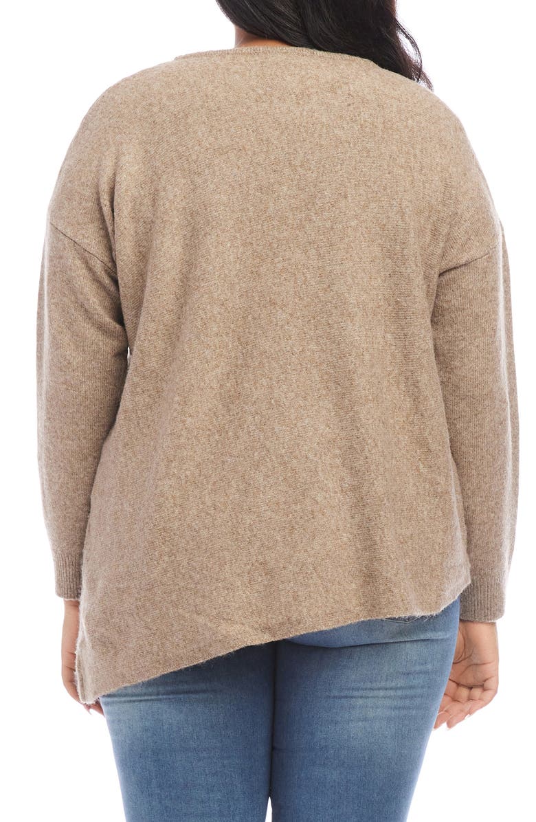 Karen Kane Asymmetric Sweater, Alternate, color, 