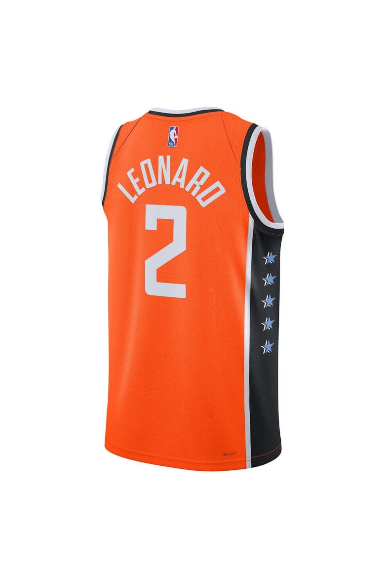 Unisex Nike Kawhi Leonard Orange LA Clippers 2025/26 Swingman Jersey - City Edition, Alternate, color, Orange