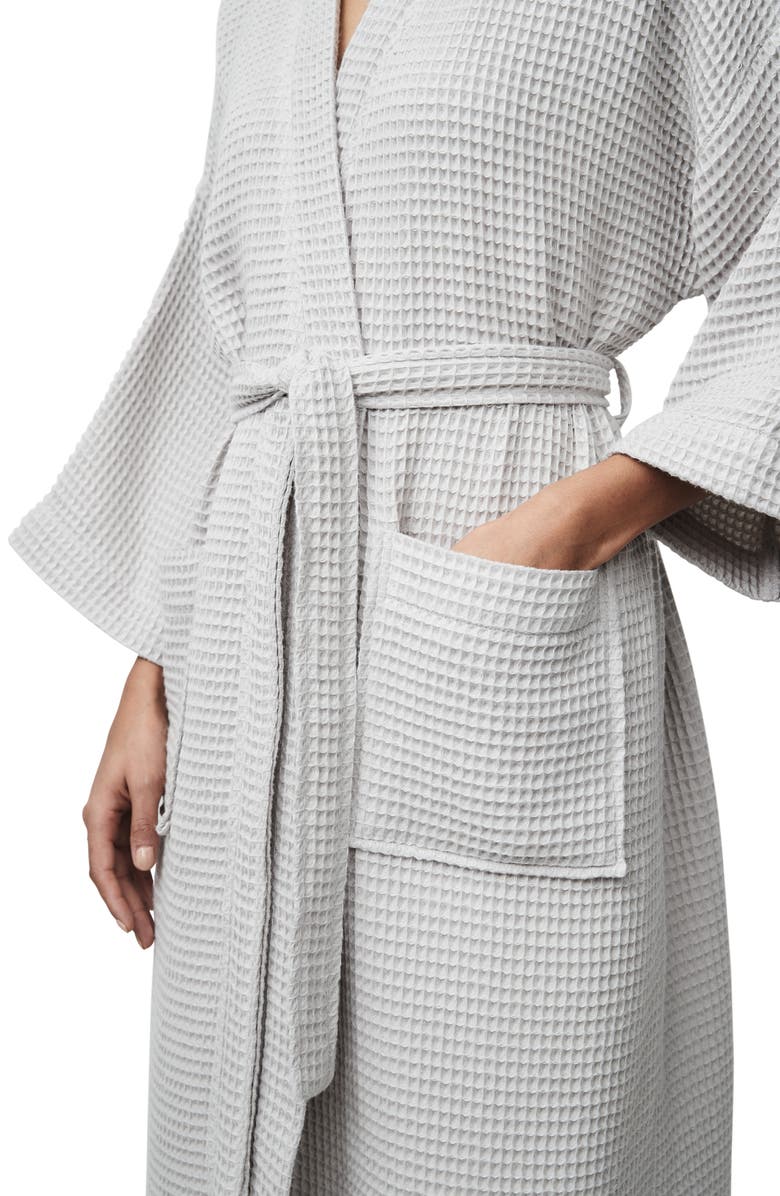 The White Company Long Lightweight Waffle Robe, Alternate, color,