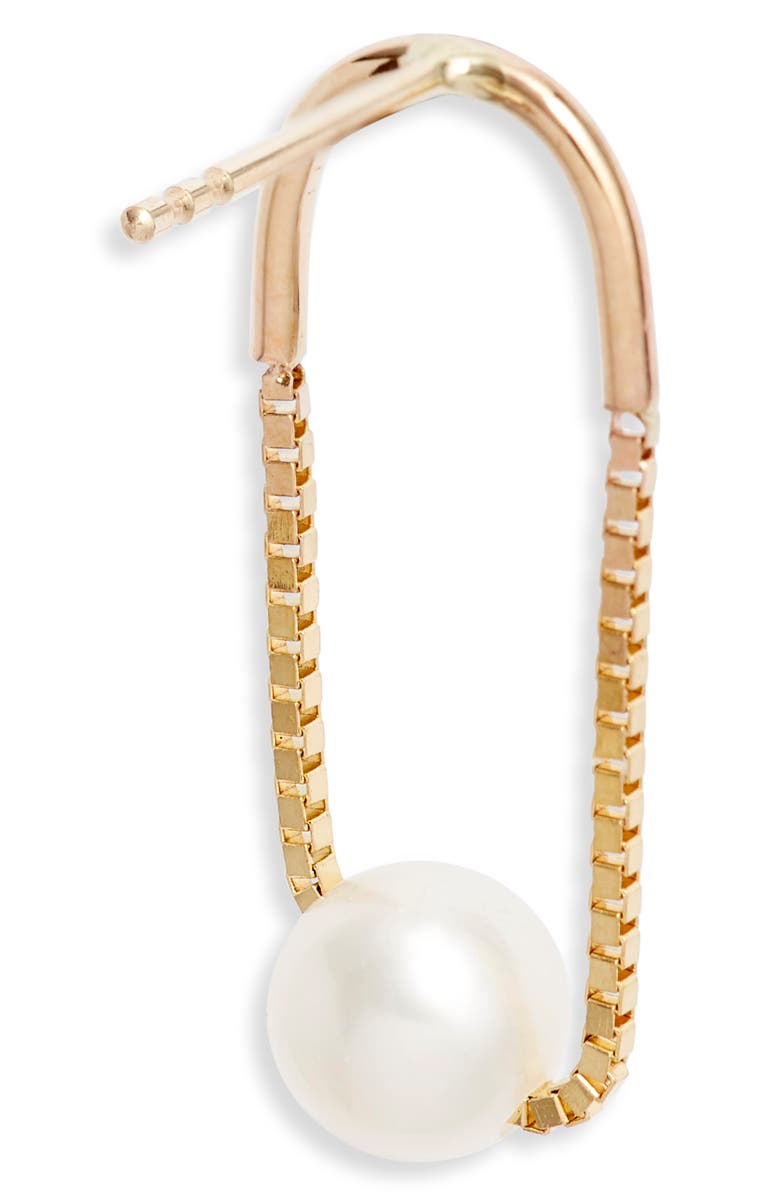 Poppy Finch Crescent Pearl Drop Earrings, Alternate, color,