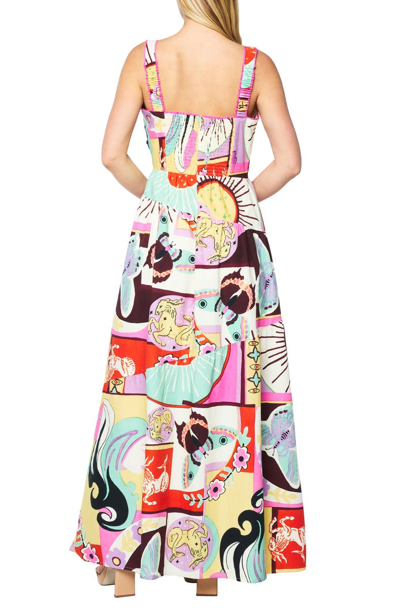 CIEBON Lillias Cotton Maxi Sundress, Alternate, color, Pink Multi