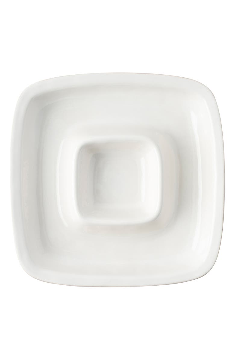 Juliska Puro Whitewash Chip & Dip Serving Bowl, Alternate, color, Whitewash