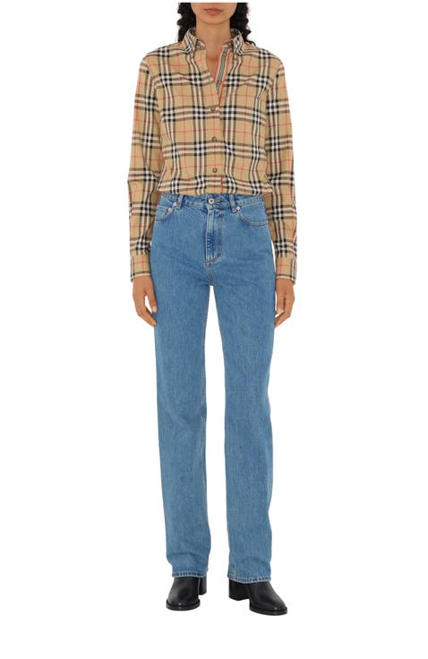 Check Stretch Cotton Shirt