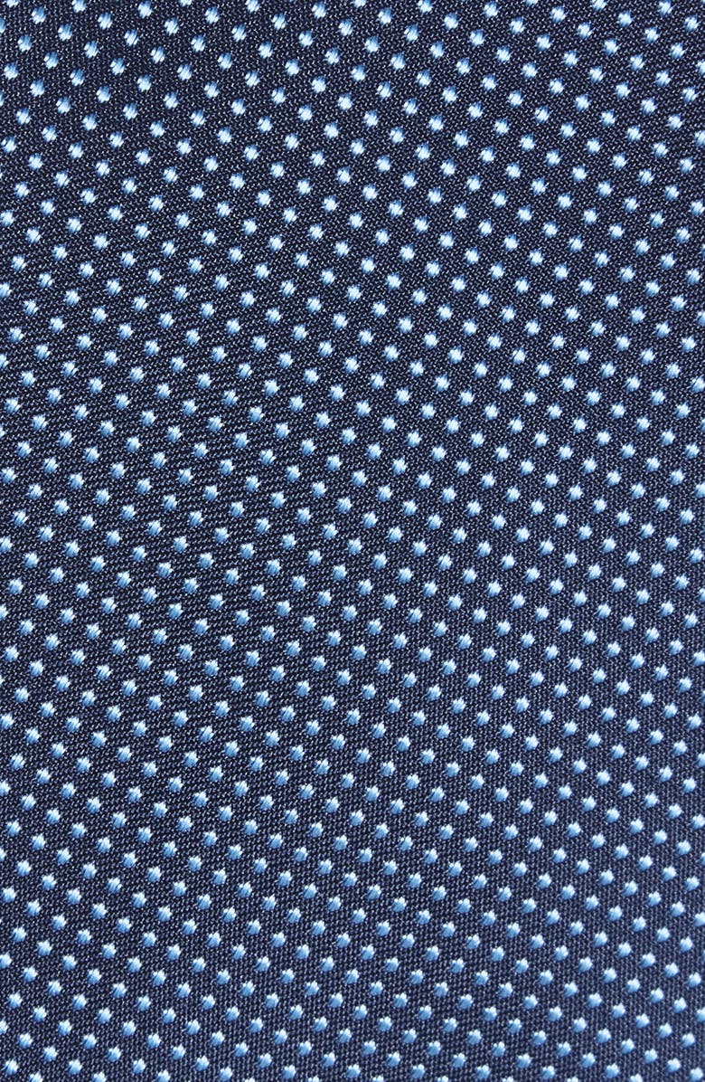 BOSS Pin Dot Silk Blend Tie, Alternate, color, Dark Blue