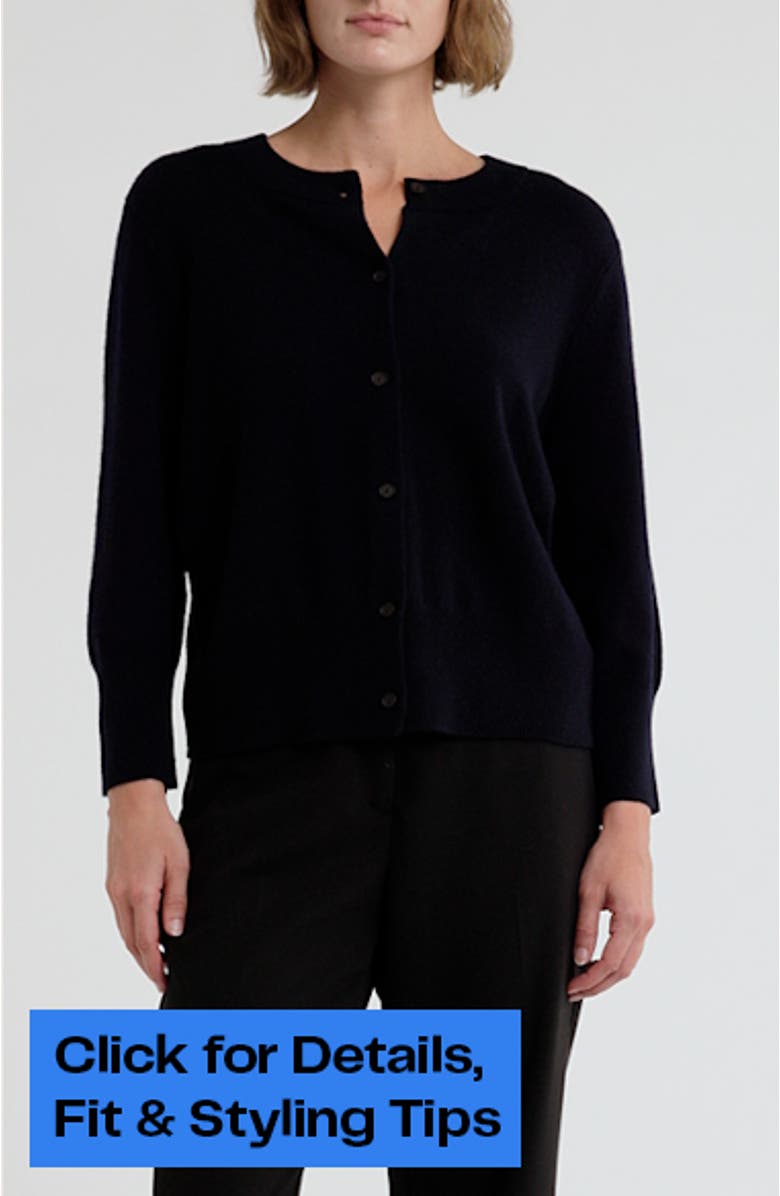 Wool Blend Shrunken Cardigan, sales video thumbnail