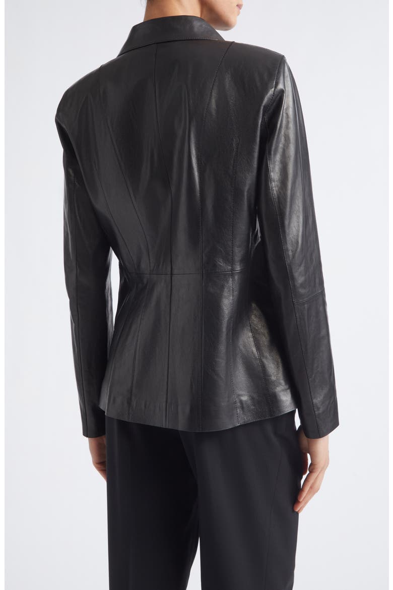 Glazed Weightless Lambskin Suede Jacket, Alternate, color, BLACK