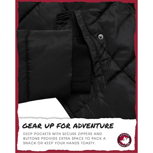 Canada Weather Gear Heavyweight Long Parka Jacket In Black