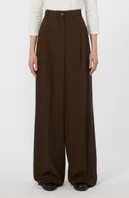 Weekend Max Mara Garenna Wide Leg Virgin Wool Pants