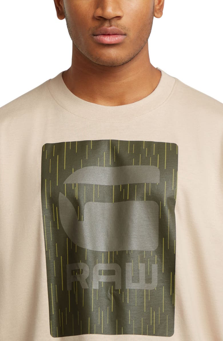 G-STAR Burger Box Rain Loose Organic Cotton Graphic T-Shirt, Alternate, color, Dk Brick