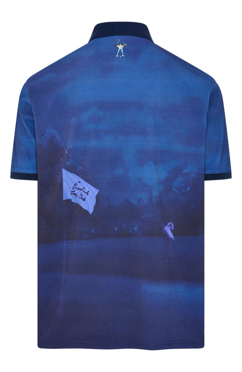Eastside Golf Piqué Graphic Polo, Alternate, color, Blue Void