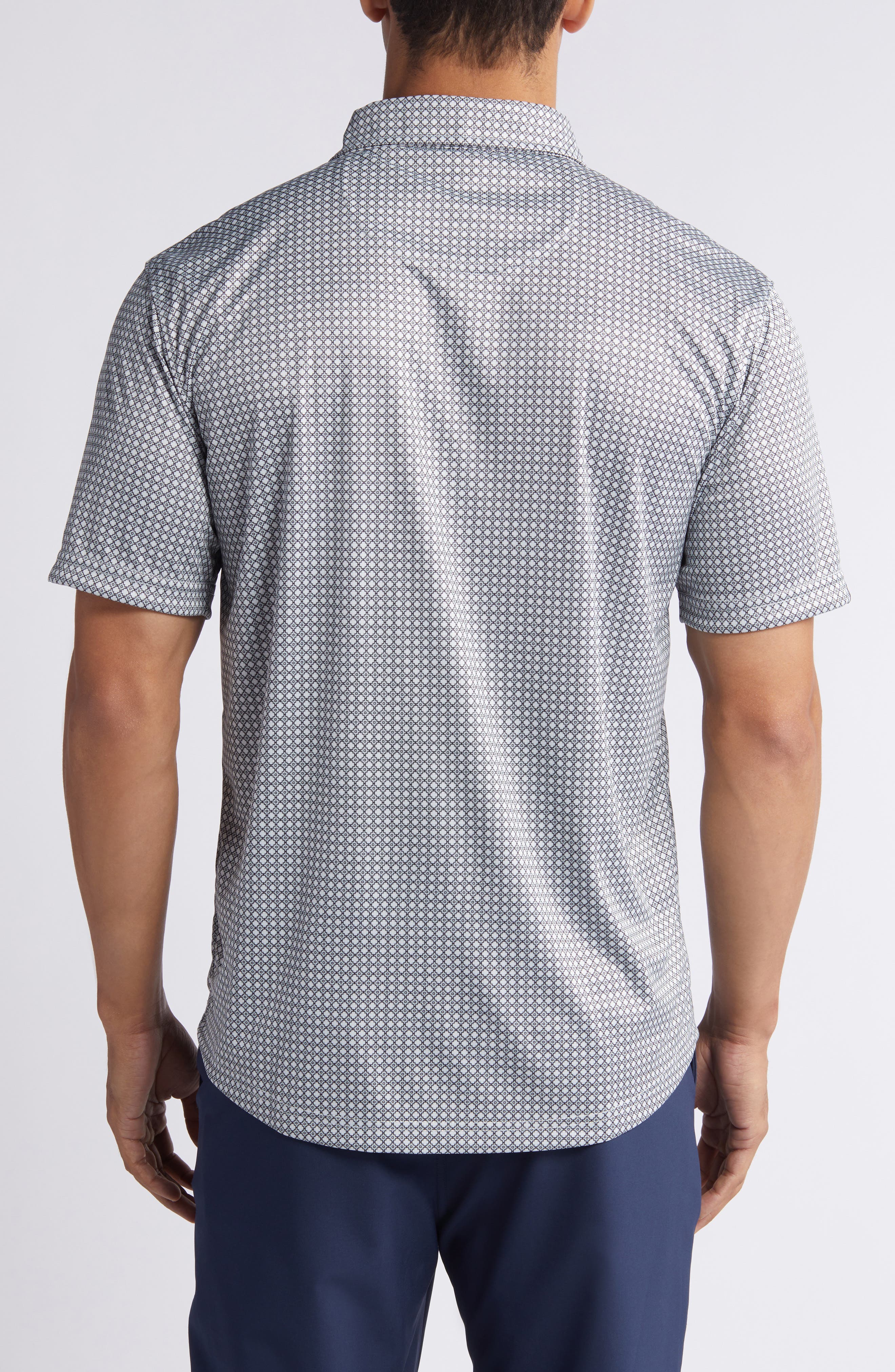 Tanner Geo Print Performance Golf Polo - image 2