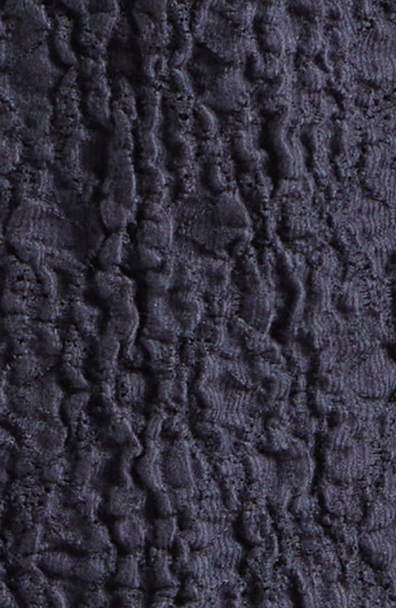 Veronica Beard Gillingham Cotton Blend Stretch Lace Cardigan, Alternate, color, Navy