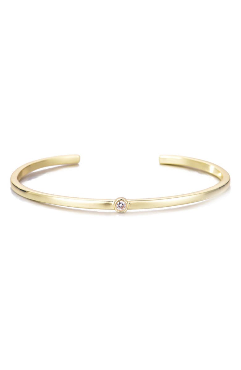 Adornia Skinny Cuff Bracelet, Main, color, Gold