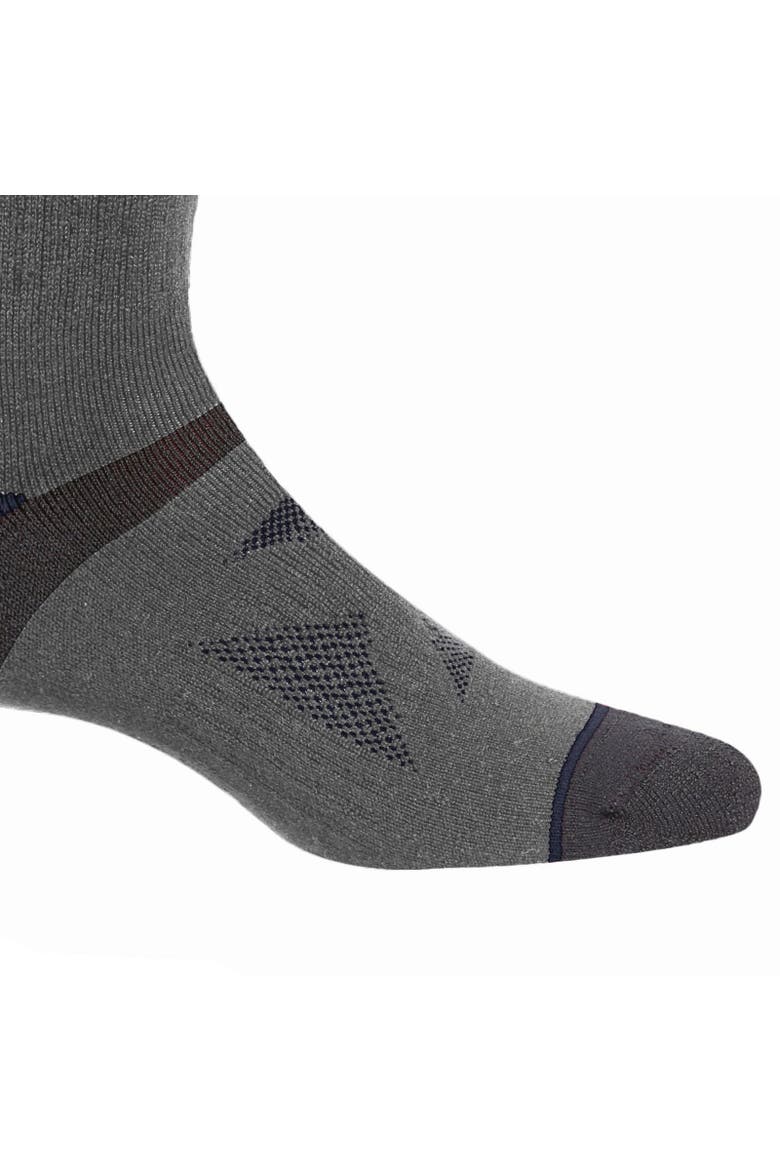 Gender Inclusive Wool Hiking Boot Socks, Alternate, color, Briar Grey and Navy