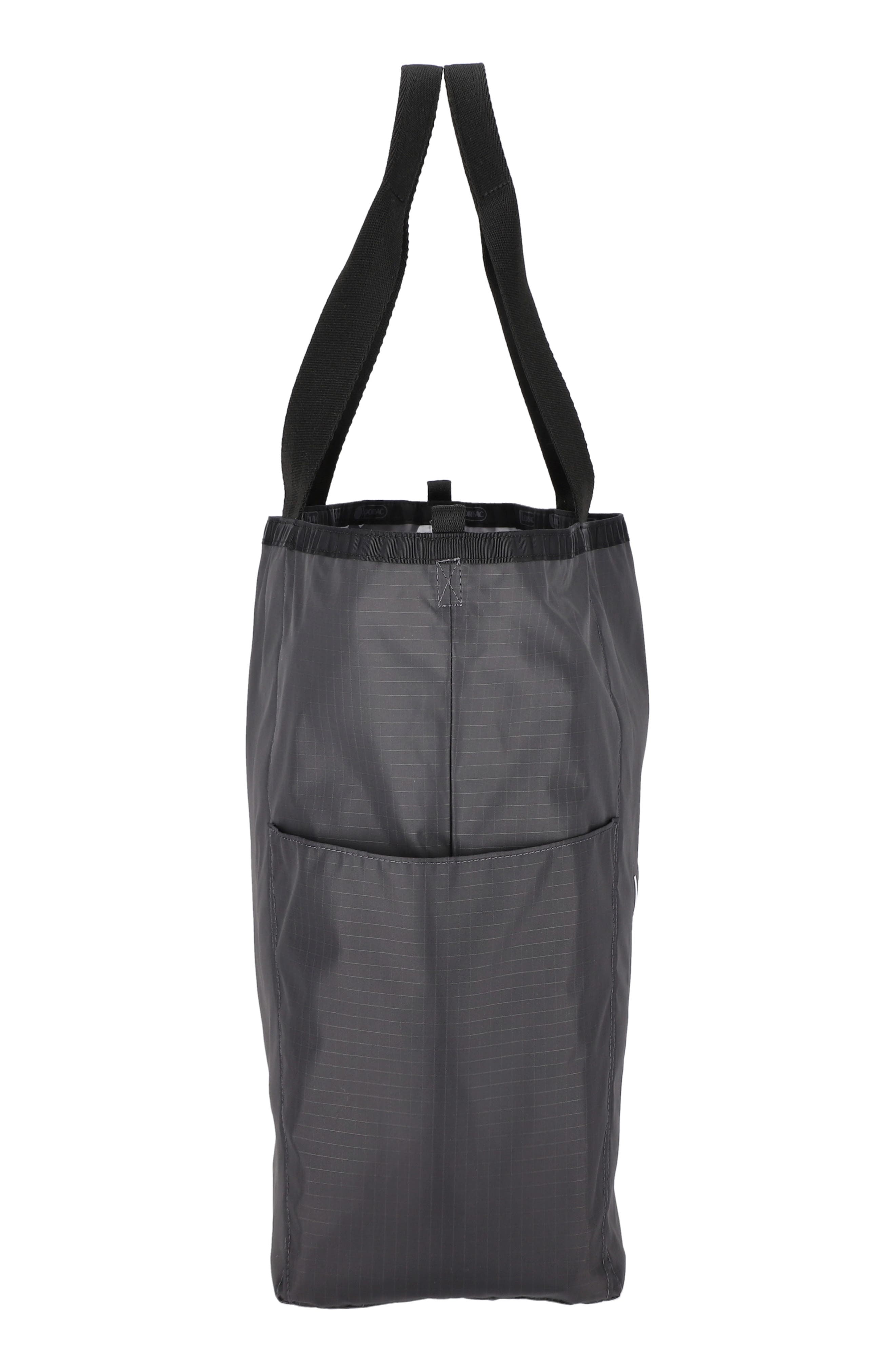 LeSportsac Large Reversible Pocket Tote Bag, Alternate, color, 2 Way Gray Camo/ Thunder