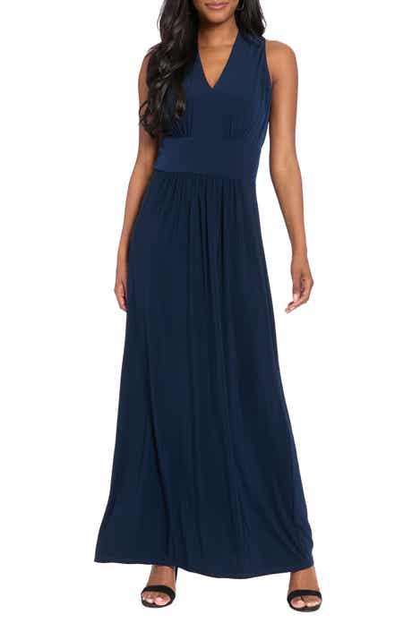 V-Neck Sleeveless Maxi Dress