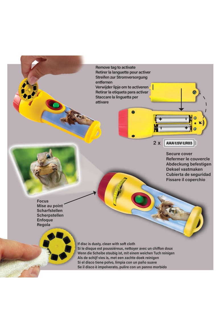 Funny Animals Torch and Projector, Alternate, color, Multicolored