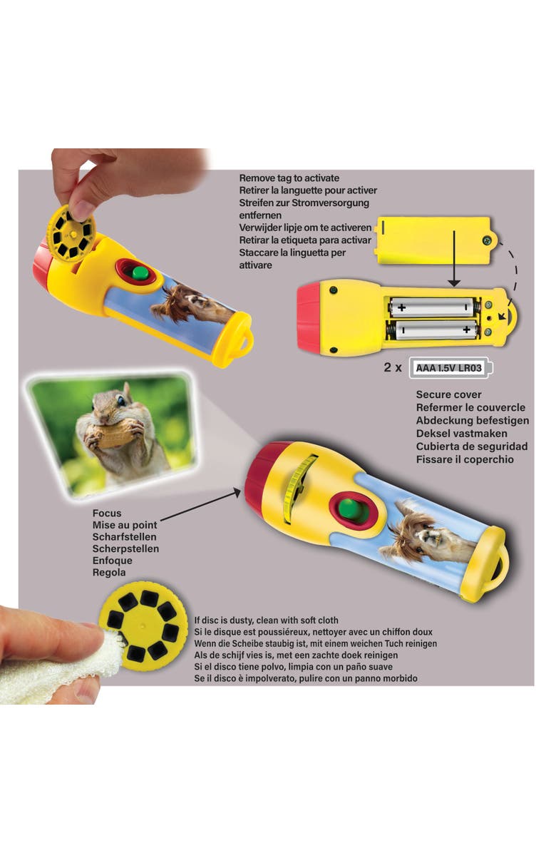 Brainstorm Toys Funny Animals Torch and Projector, Alternate, color, Multicolored