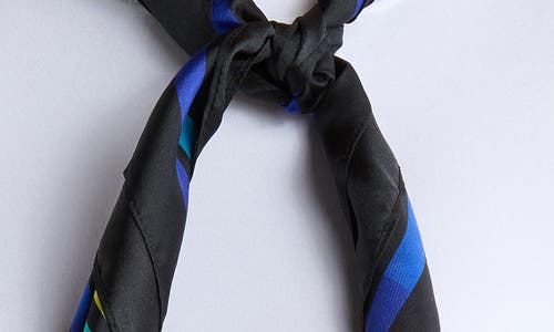 KURT GEIGER KURT GEIGER LONDON ABSTRACT PRINT LARGE SQUARE SILK SCARF 