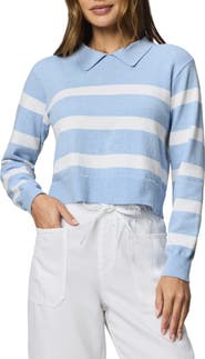 Splendid Phoebe Stripe Polo Sweater