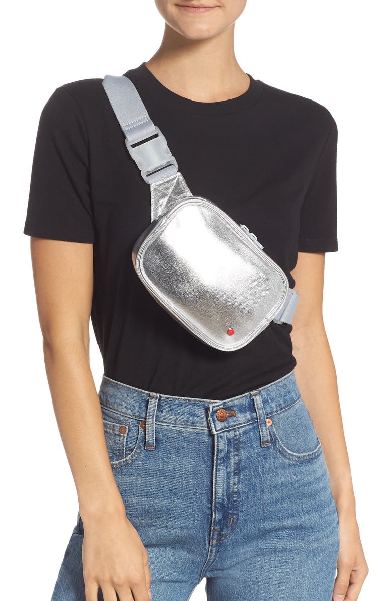 STATE Bags Crosby Metallic Belt Bag, Alternate, color,