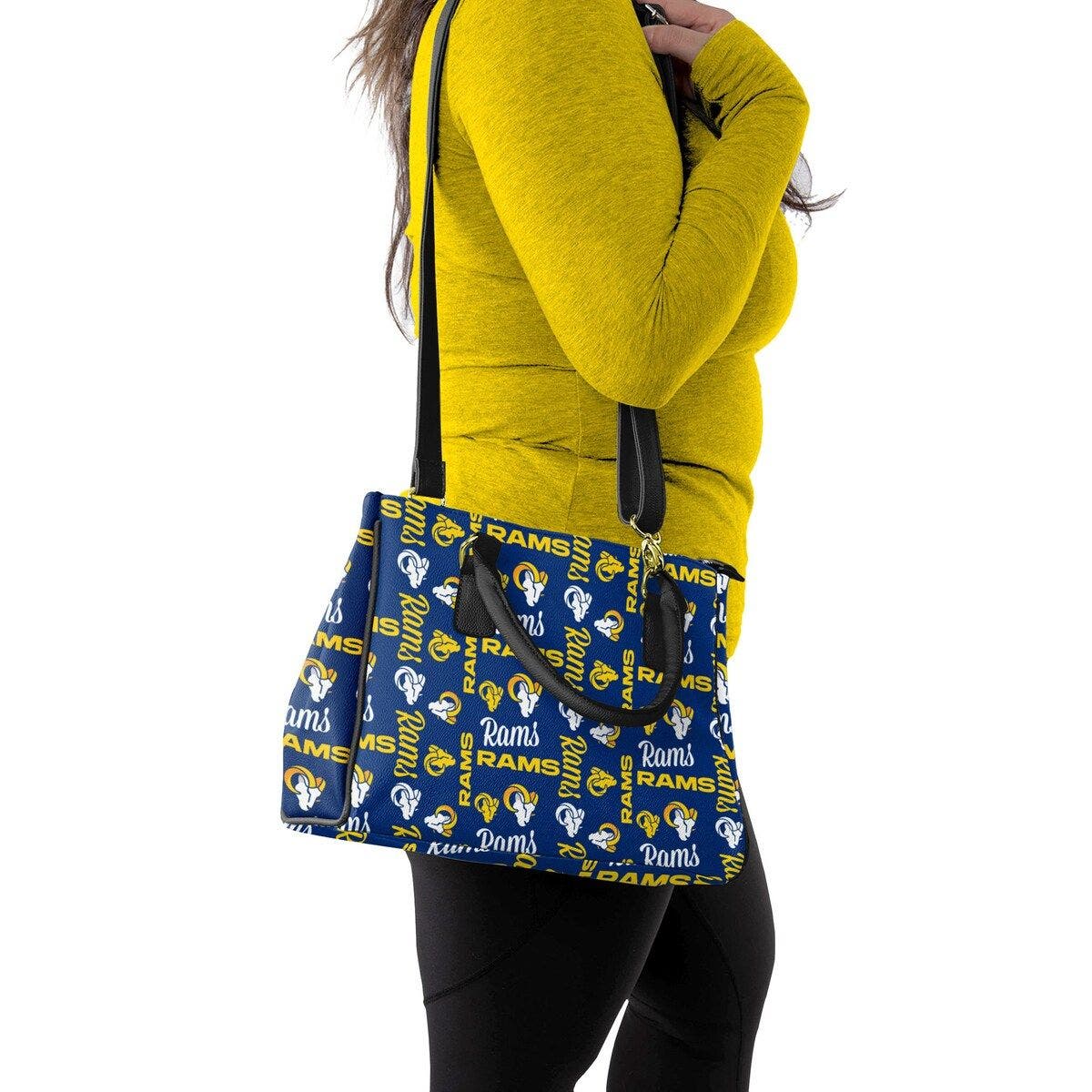 FOCO Los Angeles Rams Repeat Brooklyn Tote, Alternate, color, Royal