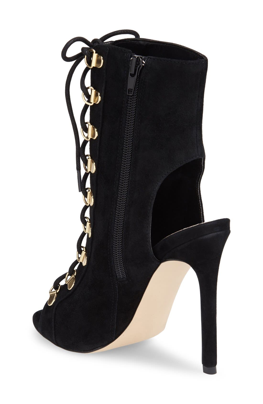 Steve Madden 'Kennee' Open Toe Bootie, Alternate, color, 
