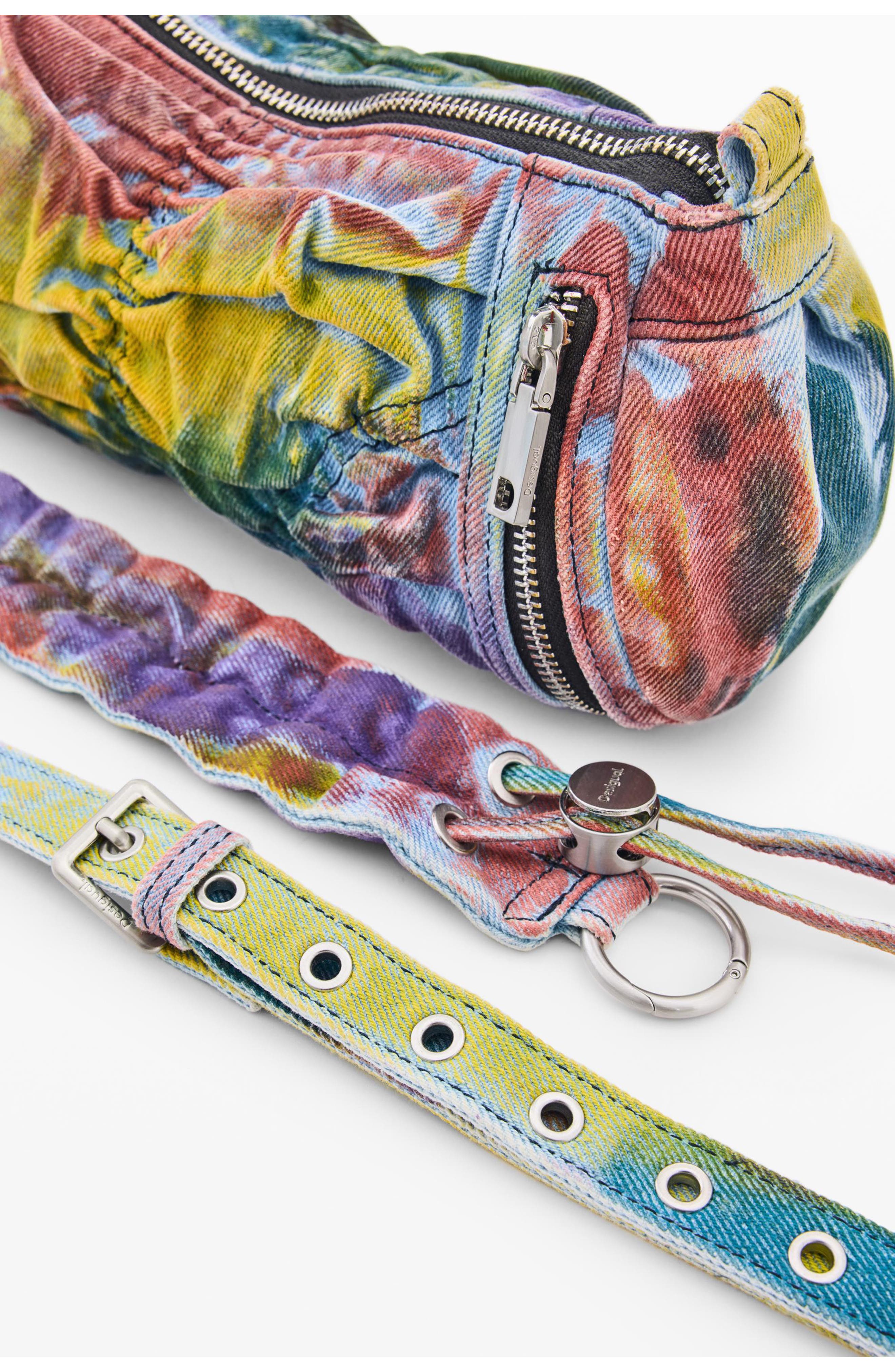 Desigual Denim Crossbody Bag, Alternate, color, Rainbow Multi