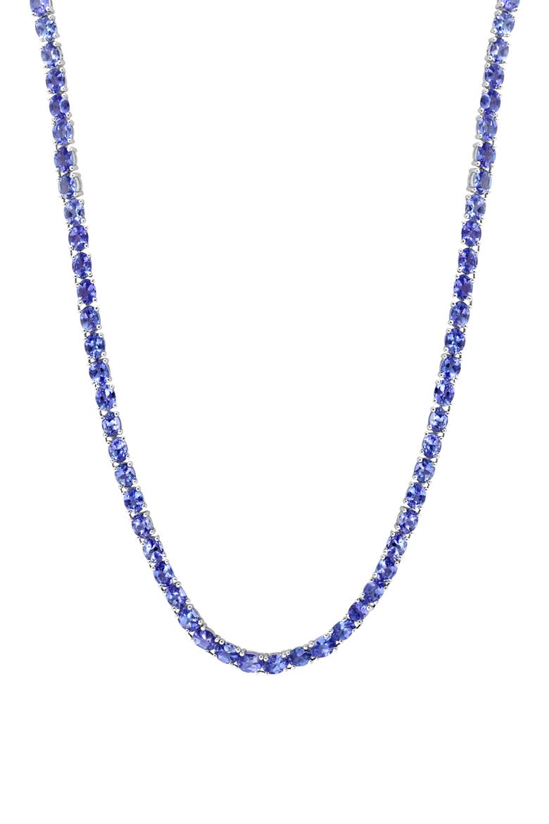 Sterling Silver Tanzanite Necklace, Main, color, PURPLE