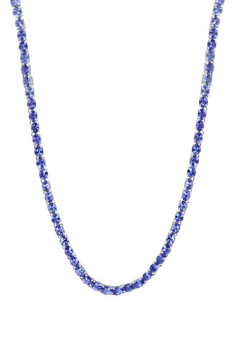 Sterling Silver Tanzanite Necklace