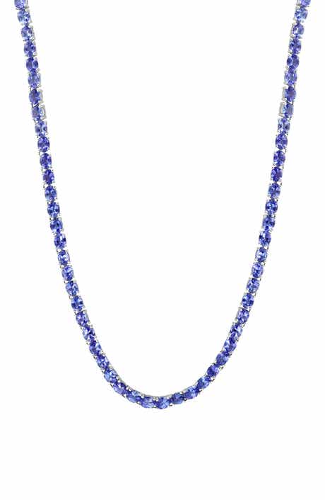 Sterling Silver Tanzanite Necklace