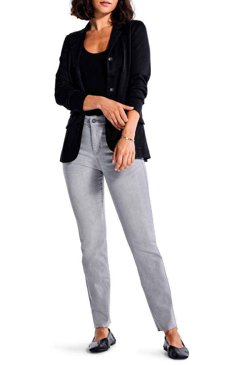 Ankle Straight Leg Jeans, Alternate, color, MERCURY