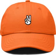 Dalix Peace Sign Embroidered Dad Hat