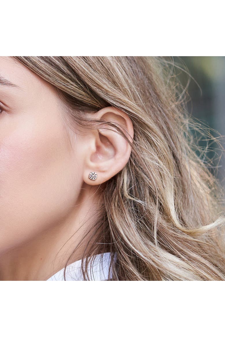 Lab-Grown Diamond Stud Earrings Platinum, Alternate, color, Platinum