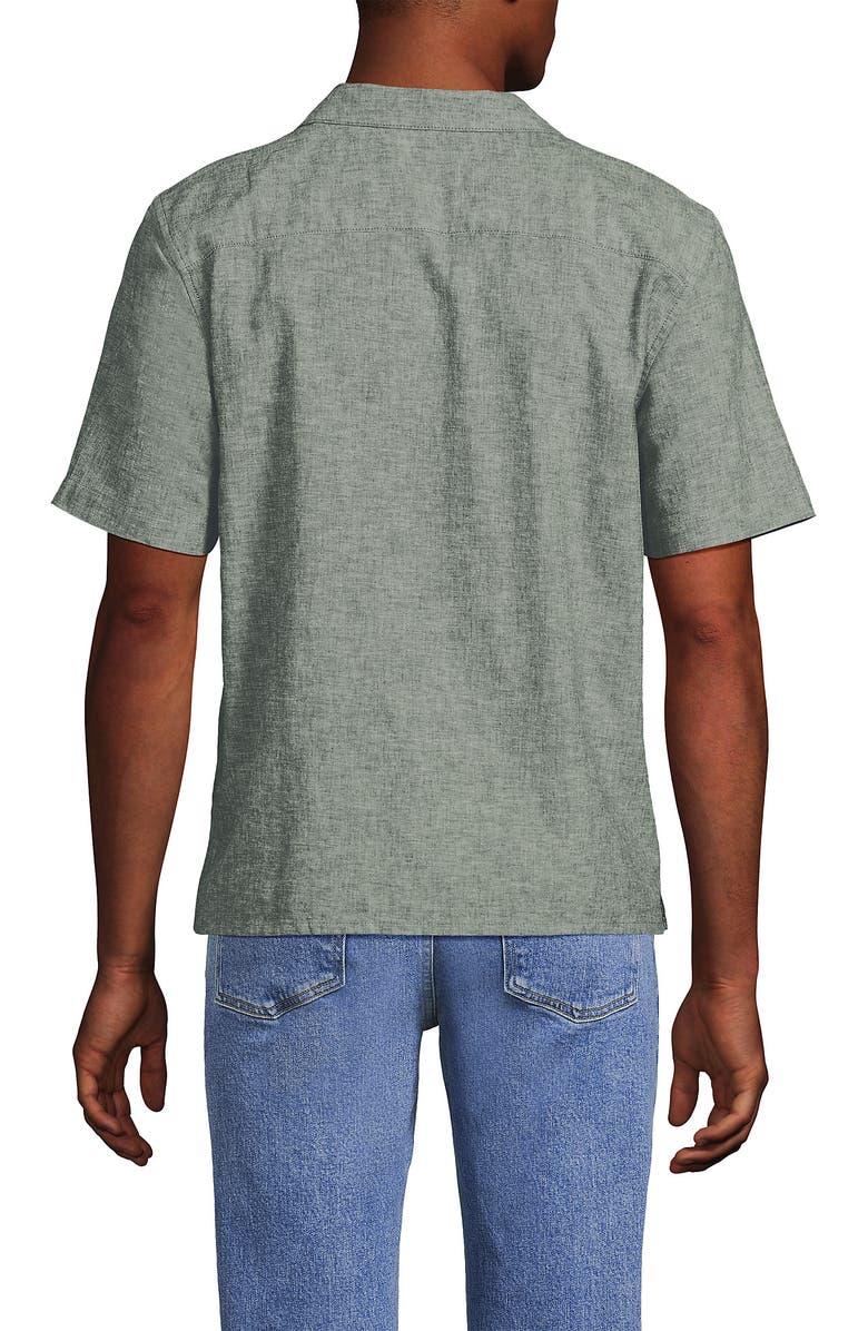 Lands' End Short Sleeve Linen Surplus Shirt, Alternate, color, 