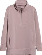 Zella Kickback Ottoman Half Zip Tunic